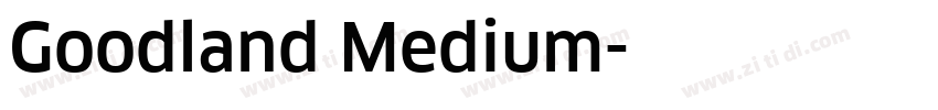 Goodland Medium字体转换